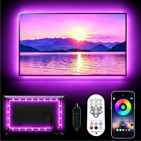 MORIACC LED Lights for TV, 13.1ft Behind TV Backlight for 32-65 Inch TV,