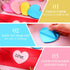 Roowest 600 Sheets Valentines Day Heart Sticky Notes, Heart Notepads, Colorful Sticky Pad for Home
