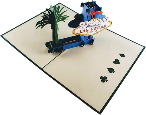 iGifts And Cards Las Vegas 3D Pop Up Greeting Card - Lady Luck, Gambling, Money, Fun, Special Occasion, Thank You