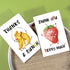 Obbyidk 48 Set 4 6 Funny Pun Thank You Cards with Envelopes And Stickers, Bulk Boxed Thank You Cards, x in,Thank You
