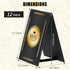 12 Pack 4"x 6", (12 pack, 4" 6") Double-Sided Menu Holders PU Leatherette A-Frame Table Tents for Restaurant, Bar