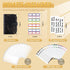 Onlyesh Budget Binder with Cash Envelopes, 28Pcs Money Organizer for Cash, Marble 6-Ring Money Saving Binder (Black).