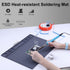 Anti Static Mat for PC Building, IUZIT Heat Resistant 932°F ESD Soldering Mat with Grounding Cord & Plug