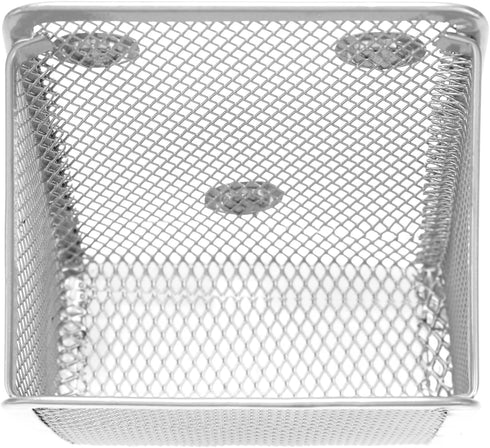 Magnetic Pencil Holder, Mesh Stainless Steel Pen Basket for Writing Utensil Storage in Home, Office, Kitchen, Locker