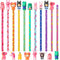 Thenshop 30 Pcs Scented Pencils for Kids, Fruit Scent HB Graphite Pencils, Cartoon Pencil Toppers