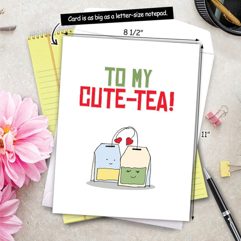 The Best Card Company Jumbo Valentine's Day Greeting Card - 8.5 x 11 Inch, Big Love Card