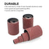 2” Long Sanding Drums and Sleeves Set with 1/4” Shank for Drill, Sanding Drum Kit for Wood and Metal