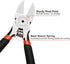BOENFU Heavy Duty Wire Cutters 6 Inches, 2 Pack Flush Cut Pliers for Crafting, Floral, and Electrical Use