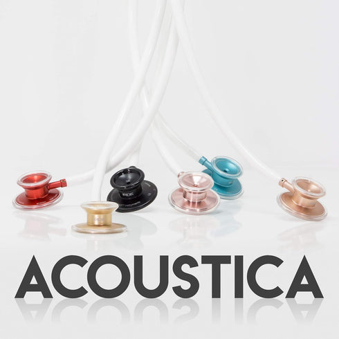 Chestpiece-Headset, MDF747XP04 MDF Instruments, Acoustica Lightweight Stethoscope for Doctors, Nurses, Students, Home