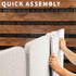 VIVO 24 x 20 inch Whiteboard with Ultra Thin Hook Mounting System, Dry Erase Board for Dorm, Home, or Office
