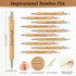 Spakon 60 Pcs Inspirational Employee Appreciation Gift - Weekly Planner Notepad and Motivational Ballpoint Pen Bulk