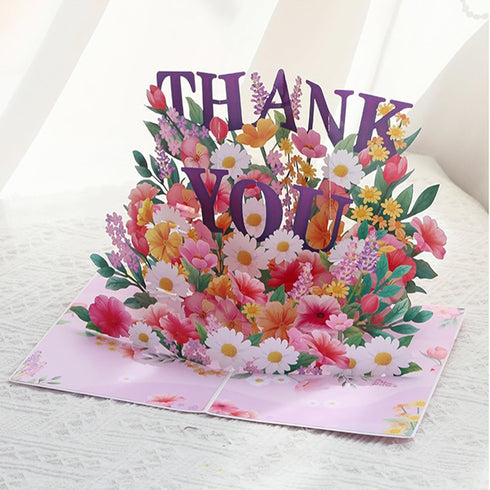 5.97.9Inch Pop Up Cards Flower-Purple,Pop Up Three Dimensional Butterfly As A Birthday Card For Her On Her Birthday