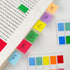 KICNIC Page Markers Sticky Index Tabs, 500 Pcs Fluorescent Pop Up Note Flags, 1.77 X 0.47 Inch Tabs for Notebooks.
