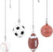 BENECREAT 4 Pack Sports Ceiling Fan Pull Chain 14inch Basketball Soccer Baseball