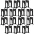 HappyHapi 28pcs Metal Bookends for Shelves, Heavy Duty Book Ends Holders for Office Home Library