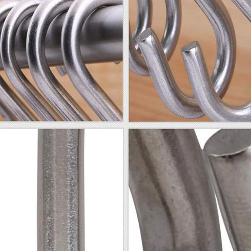 Axe Sickle 304 Stainless Steel 3 Inch S Hooks - Heavy Duty Hanging Hook for Utility Use, Loads up to 550 lbs, 4 Pcs