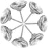 ZAYI 20mm Diamond Crystal Upholstery Nails Buttons Tacks for Sofa Headboard Furniture Decor, 20pcs