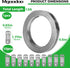 Mgoodoo Hoses Clamps 304 Stainless Steel Worm Clamps Assortment Kit, 13 FT Large Hose Clamp Strap with 10 Fasteners, Worm Gear Hose Clamps Adjustable Pipe Clamp for Intercooler Plumbing Tube Fuel Line