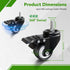Set 4, 440 lbs 360 LIVTAB Replacement Caster Wheels for Smart Coffee Tables, of Heavy Duty, Total Capacity, Smooth