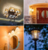 BRIMAX F15 8W LED Porch Light Bulb, E26 Medium Base, Dimmable 2700K Warm White, 4 Pack