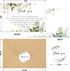 50 Set Funeral Thank You Cards with Envelopes and Matching Seal Stickers,Thank You Sympathy Cards