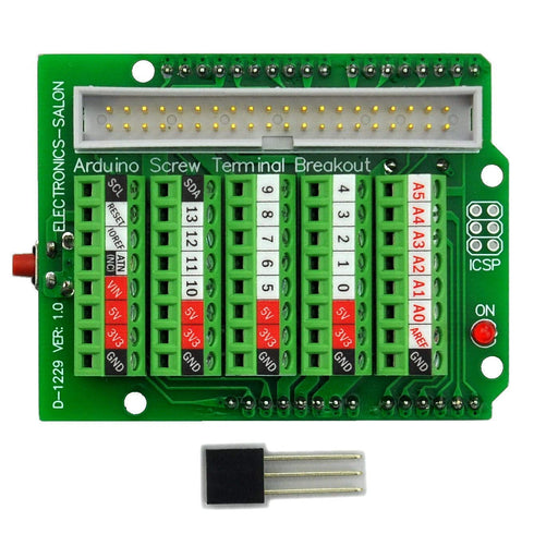 Electronics-Salon Arduino Screw Terminal Block Breakout Module for Arduino UNO R3