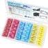 TICONN 200 Pcs Nylon Spade Quick Disconnect Connectors Kit, Electrical Insulated Terminals, Male & Female Crimp Terminal