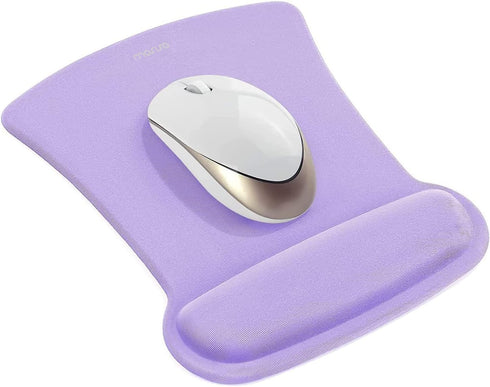 MOSISO Wrist Rest Support for Mouse Pad & Keyboard Set, Ergonomic Non-Slip Base Cushion with Neoprene Cloth & Raised