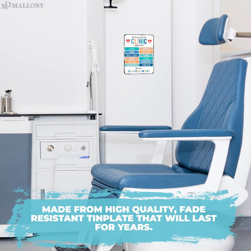When You Enter Clinic Decor Health Poster Decorations, Motivational Wall Art Office Posters for Classroom Poster Decor