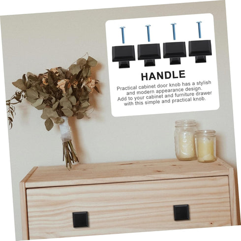 4pcs Gadpiparty Modern Simple Design Door Handle Drawer Handle Multipurpose Knobs for Cabinet Bedside Table