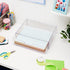 STORi STAX Clear Plastic Stackable Organizer Drawer, 12.5-Inches Wide for Office Desk Accessories and Letter-Size Paper