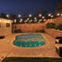 51FT 17 18 Dimmable Bulb Banord Outdoor Shatterproof LED String Lights, Waterproof Hanging Sockets with x LED Garden
