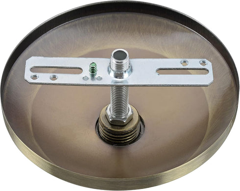 Aspen Creative 21511-31, 5" 1" Contemporary Chandelier & Light Fixture Canopy Kit w/Collar Loop, Antique Brass