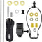 Lamp Kit, Table Lamp Wiring Kit with 8 Inch Harp, 3-Way Socket, 12" Lamp Pipe for DIY Design or Repair (Black Finish)