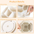 Pencil Pen Holder for Desk, 9 Slots 360 Degree Rotating Organizer for Office, School, White