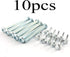 10 Sets Screw Bolts with Wing Nut Kit, Zinc Plated Carbon Steel Mounting Hardware, 10pcs 1/4"-20 Wing Nuts