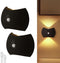 Nooksy Battery Operated Wall Sconces Set of Two, Rechargeable Wireless LED Wall Lights
