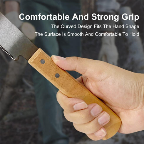 Small Hand Saw, 12inch Flush Cut Saw, Wooden Handle Flat Saw, Accurate Household Woodworking Tool for Garden, Pruning