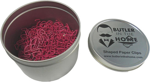 Flamingo Shaped Paper Clips, 100 Count, Great for Collectors or Office Gift, Comes in Round Tin