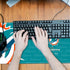 Stitched Edges Large Mouse Desk Pad, Gaming Mouse Pad for Laptop, Light Green Design for Football Sport Fans