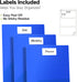 Dunwell Plastic Folders with Pockets, 3 Pack Blue, 2 Pocket Poly Folders for School, Home, Office