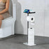 Toilet Paper Holder with Phone Stand - Extra Heavy Duty Marble Base Toilet Paper Holder Free Standing Built in Wet Wipe