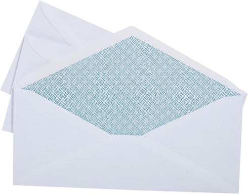 Staples Gummed Security Tint #10 Envelope | 4-1/8-Inch X 9-1/2-Inch | White | 500/Bx