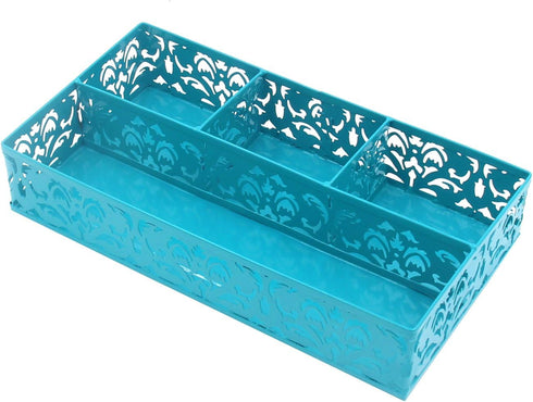 EasyPAG Desk Drawer Organizer with 3 Small Bins and 1 Long Bin,Dark Teal by EasyPAG