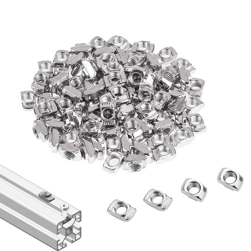 2020 Series T Nuts, 105pcs M4 Sliding T Slot Nut Hammer Head Fastener Nut for Aluminum Extrusion Profile