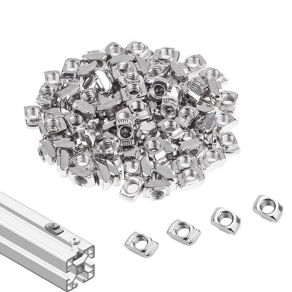 2020 Series T Nuts, 105pcs M4 Sliding T Slot Nut Hammer Head Fastener Nut for Aluminum Extrusion Profile