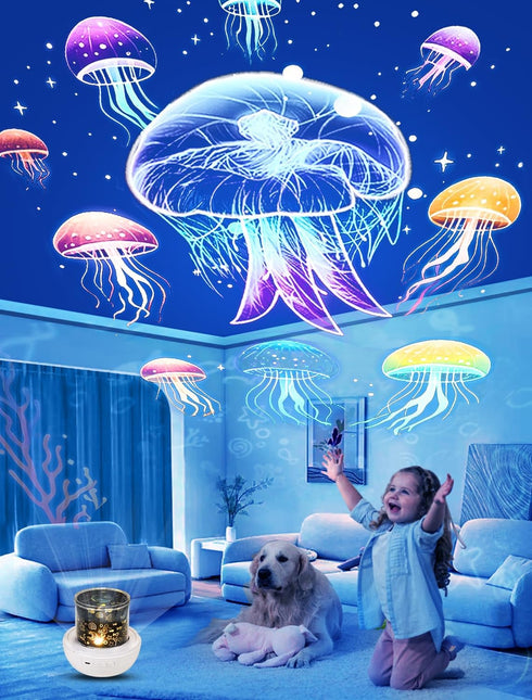 Eigther 21 Sets 360 of Films + Projector Night Light for Kids, Kids Night Light Projector for Bedroom, Ceiling, Star