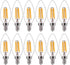 FLSNT 60W Equivalent LED Candelabra Bulbs, Dimmable LED Chandelier Bulbs, E12 Base,