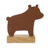 Little Love by NoJo LED Lighted Nursery Dcor - Adorable Brown Bear Design with Natural Wood Base