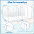 Suzile Clear Acrylic Magazine File Holder, Vertical Desk Organizer Book Rack for Paper Folder Office Accessories
